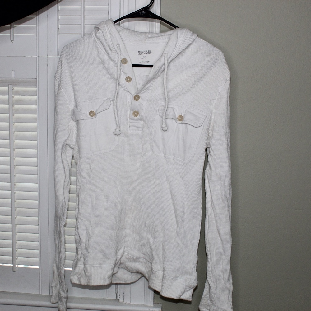 Michael Kors button up mens sweatshirt